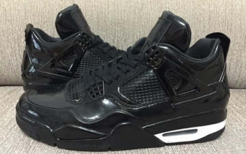 Air Jordan 11LAB4“黑色漆皮”全方位实物图赏