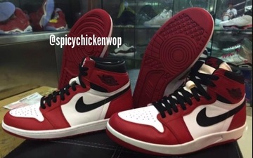 Air Jordan 1 Retro Hi OG ＆ Air Jordan 1/2 Hybrid “Chicago”对比