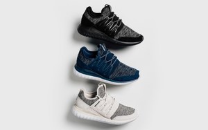 混色针织，adidas Tubular Radial 全新「Mélange Knit」系列