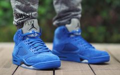 Air Jordan 5 “Blue Suede”上脚示范