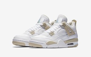 亚麻色点缀，Air Jordan 4 GS “Linen”官方图赏