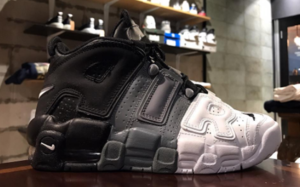 Air More Uptempo GS黑白灰三色实物曝光