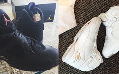 金色加持，OVO X Air Jordan 8实物配色微调