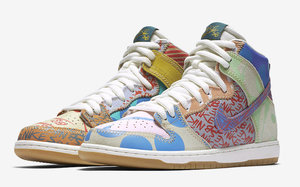 骚爆！Nike SB “What The” Dunk High联乘款发布