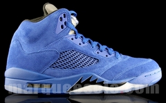 Air Jordan 5 “Blue Suede”细节图赏