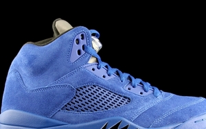 Air Jordan 5 “Blue Suede”细节图赏