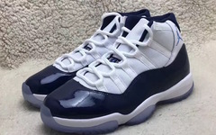 Air Jordan 11 “Midnight Navy”实物细节欣赏