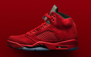 全尺码来袭，Air Jordan 5红麂皮官图欣赏