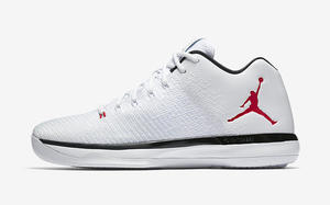 公牛主场配色，Air Jordan 31 Low 白／红 明日发售