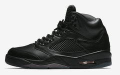 Air Jordan 5 Premium “Triple Black”官方图集