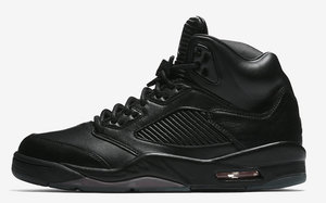 Air Jordan 5 Premium “Triple Black”官方图集