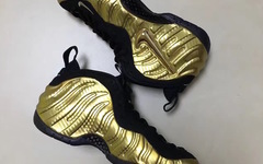 碳纤维纹理加持，Nike Air Foamposite Pro Metallic Gold