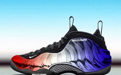 喜欢！美国独立日配色Nike Air Foamposite One渲染图