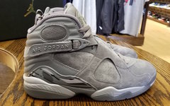 Air Jordan 8 “Cool Grey” 实物近照