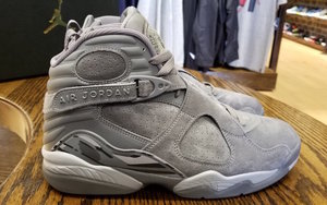 Air Jordan 8 “Cool Grey” 实物近照