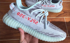 蓝斑马？YEEZY 350 V2 “Blue Tint”实物曝光