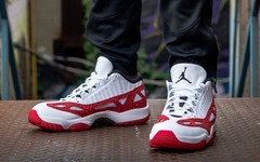 上脚欣赏，Air Jordan 11 Low IE “Gym Red” 