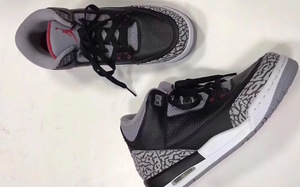 Air Jordan 3 “Black Cement”2018复刻实物释出