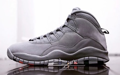 脚底见彩虹！Air Jordan 10“Cool Grey”细节近赏