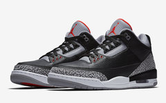 官图释出！Air Jordan 3 “Black Cement” 回归在即！