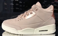 高级质感！Air Jordan 3 释出女生专属玫瑰金配色！