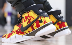 黄红迷彩！小托马斯上脚 UNDFTD x Kobe 1 Protro “Yellow Camo” PE ！