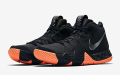 万圣节主题？全新黑橙配色 Nike Kyrie 4 本周发售！