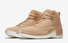 金扣卡其！女生专属 Air Jordan 12 “Vachetta Tan” 官图释出！