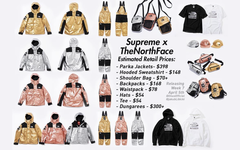 想入手 Supreme x TNF？先来看看售价吧！