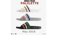 三色可选，adidas Originals x PALACE 联名拖鞋释出！