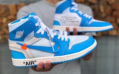 即将来袭！近赏 Off-White x Air Jordan 1 “UNC” 实物美图！