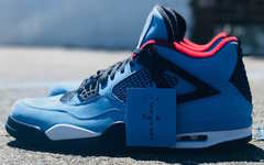 实物美如画！近赏 Travis Scott x Air Jordan 4 “Houston Oilers” 实物美图！