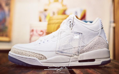 中国地区即将发售！近赏 Air Jordan 3 “Triple White” 实物美图！