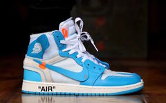 夏季上脚首选！Off-White x Air Jordan 1 “UNC” 释出上脚近照！