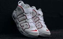 本月发售！全新白红配色 Air More Uptempo 本月发售！