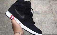 帆布材质？Air Jordan 1 Paris Saint-Germain 细节近赏！