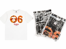 AAPE 六周年限量版橙色猿颜迷彩 PRINT TEE 登场