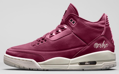 波尔多红酒主题！女生专属 Air Jordan 3 “Bordeaux” 九月发售！