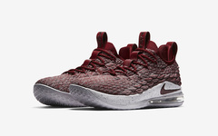 克利夫兰主题！Nike LeBron 15 Low “Team Red” 即将发售！