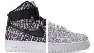 两双遍布 “Just Do It” 的 Nike Air Force 1 Hi登场！