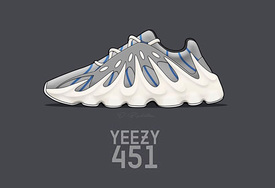 火山造型！全新Yeezy 451 了解一下？