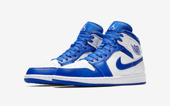 清爽白蓝！Air Jordan 1 Mid “Hyper Royal” 海外已上架！