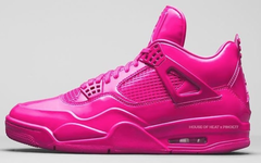 骚粉漆皮！小姐姐专属 Air Jordan 4  “Pink Patent” 曝光！