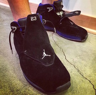首次归来！Air Jordan 18 黑蓝上脚欣赏！
