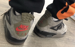 上脚图释出！Travis Scott x Air Jordan 4 “Olive”秋冬发售！