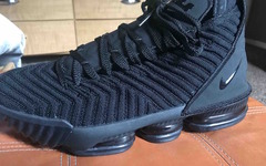 首次曝光！Nike LeBron 16 “Triple Black” 秋季发售！