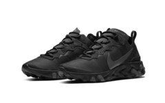 抢先预览 Nike React Element 55 全新“Triple Black”配色