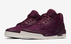 官图释出！女生专属 Air Jordan 3 “Bordeaux” 本周发售！