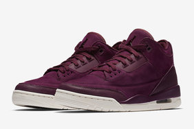 官图释出！女生专属 Air Jordan 3 “Bordeaux” 本周发售！