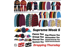 Supreme 18 秋冬第 5 周发售单品一览